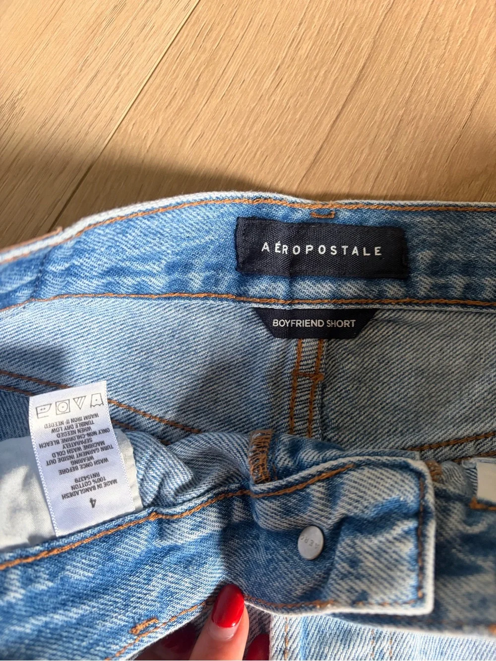 Aeropostale Light Wash Denim Shorts